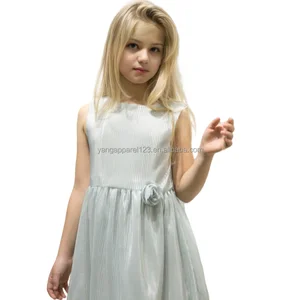 OEM Flower Embroidered Girls Dress Breathable Knee-Length Party Dress Kids Plus Sizes Birthdays Baby Children's Girls Skirts