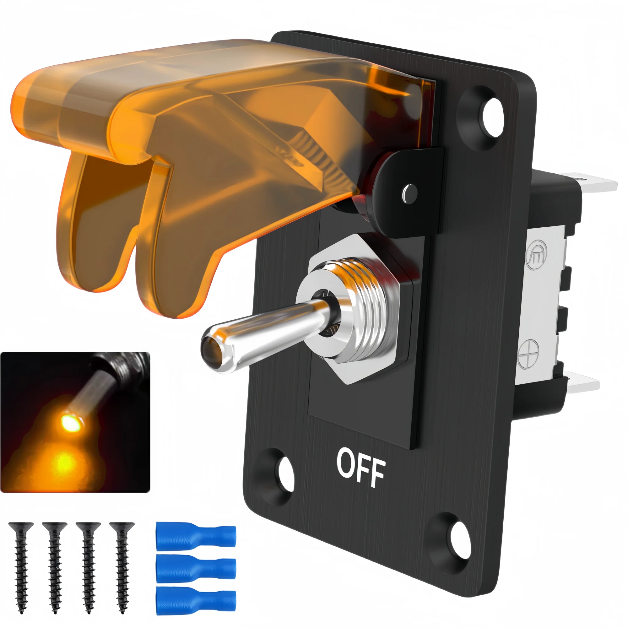 12V Marine Heavy Duty Toggle Switch on off with Waterproof Aircraft ...