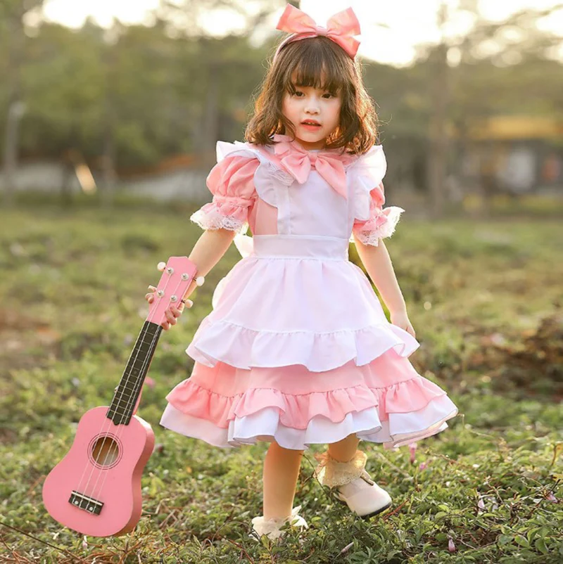 Roupa Lolita Rosa Açúcar para Menina, Casaco Jsk, Camisa, Conjunto