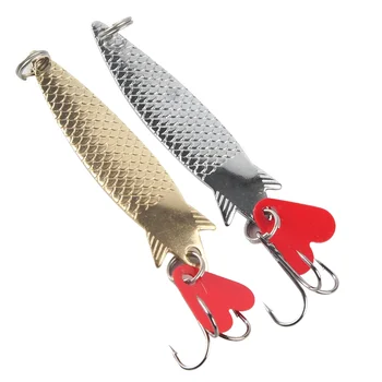 6cm 7g7.7cm 12g Bass Jigging Salmon & Trout Spinner Wobbler Metal Fishing Lure Spoon for River Use – Metal Jig – view 2