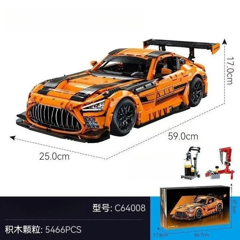 Cada C64008 - High-Tech City 1:8 Sport Car Model Building Set