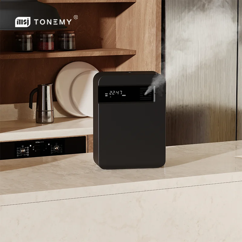 Tonemy 150ml Automatic Fragrance Machine Black Button Control Aroma Diffuser for Household Use with 1-Year Warranty