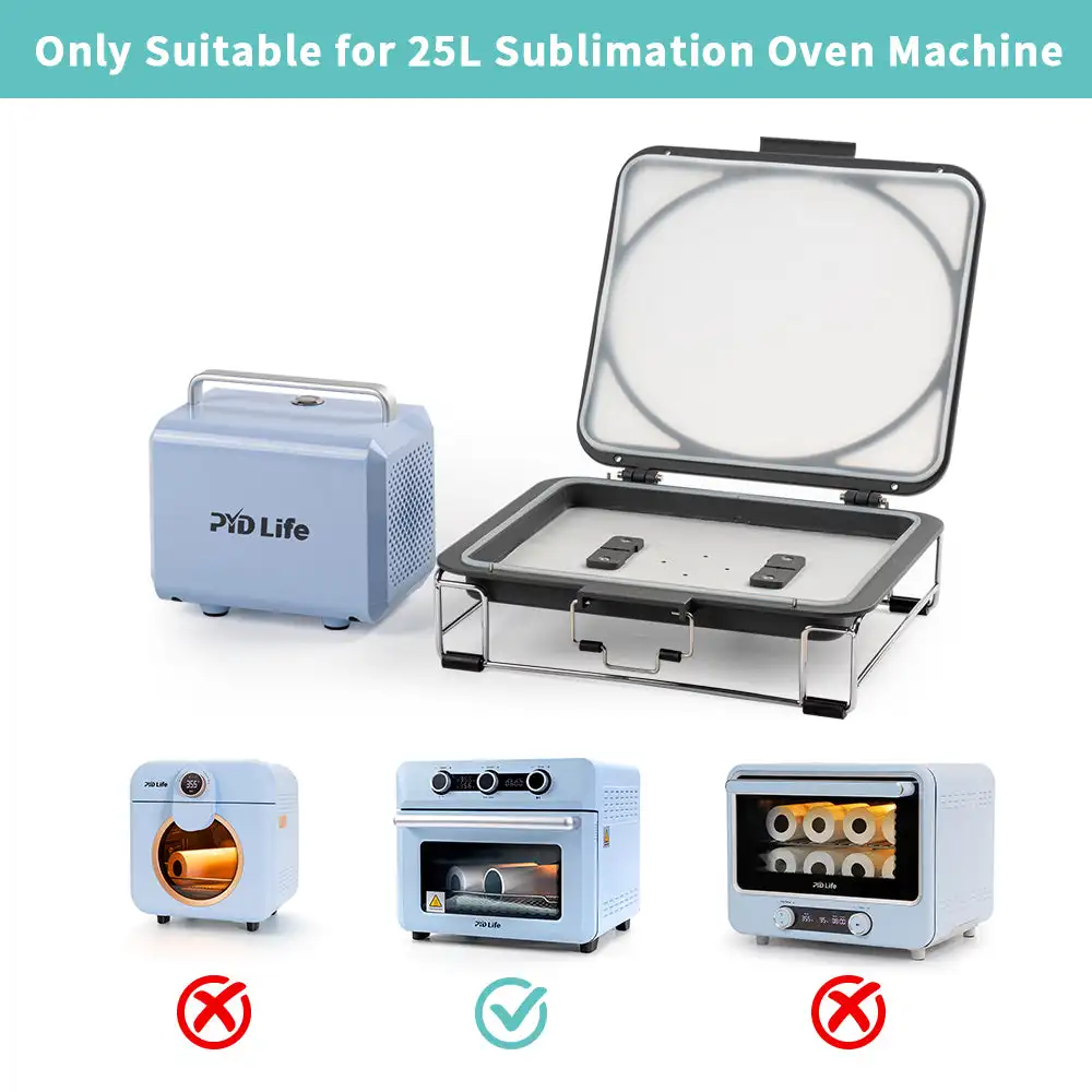 USA Free Shipping Sublimation Blanks Printing Tray and Pump Set 3D Vacuum Heat Press Machine for by 25L Sublimation Oven