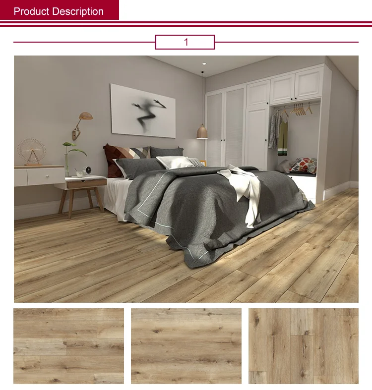 Waterproof  and  Plenty  Wood Texture PVC Vinyl Flooring SPC / WPC / Dry Back/ Loose Lay