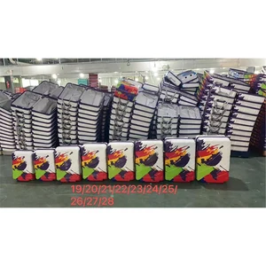 FASHIONABLE DESIGN ABS PC PRINTING 12PCS SKD CKD LUGGAGE FOUR WHEELS WHOLESALE PRICE