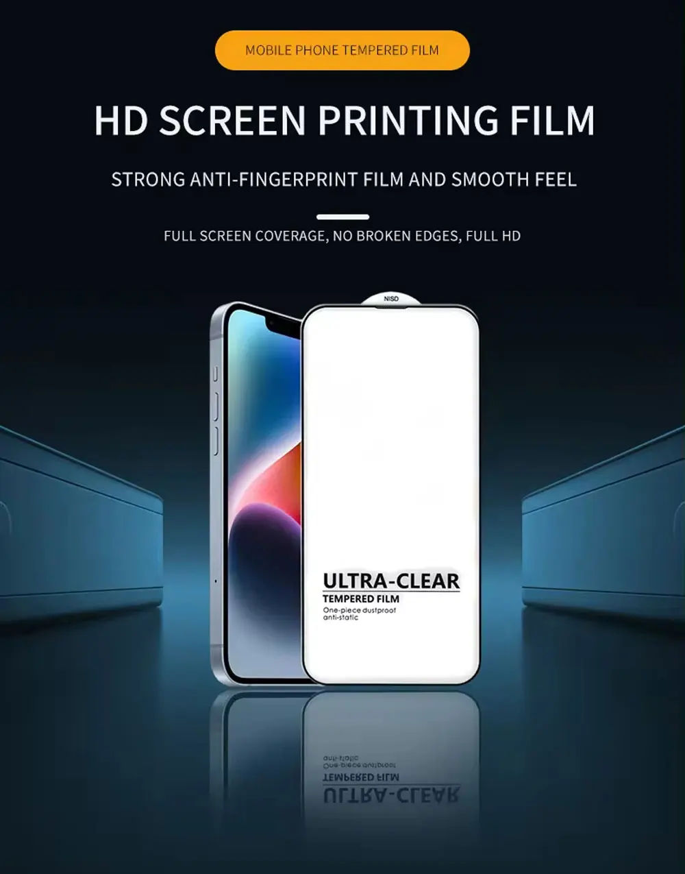 Tempered Glass Screen Protector For Iphone 15 14 13 12 11 Plus Pro Max Hd Clear 2.5D Anti Scratch Fingerprint Oil Ghm090 Laudtec manufacture
