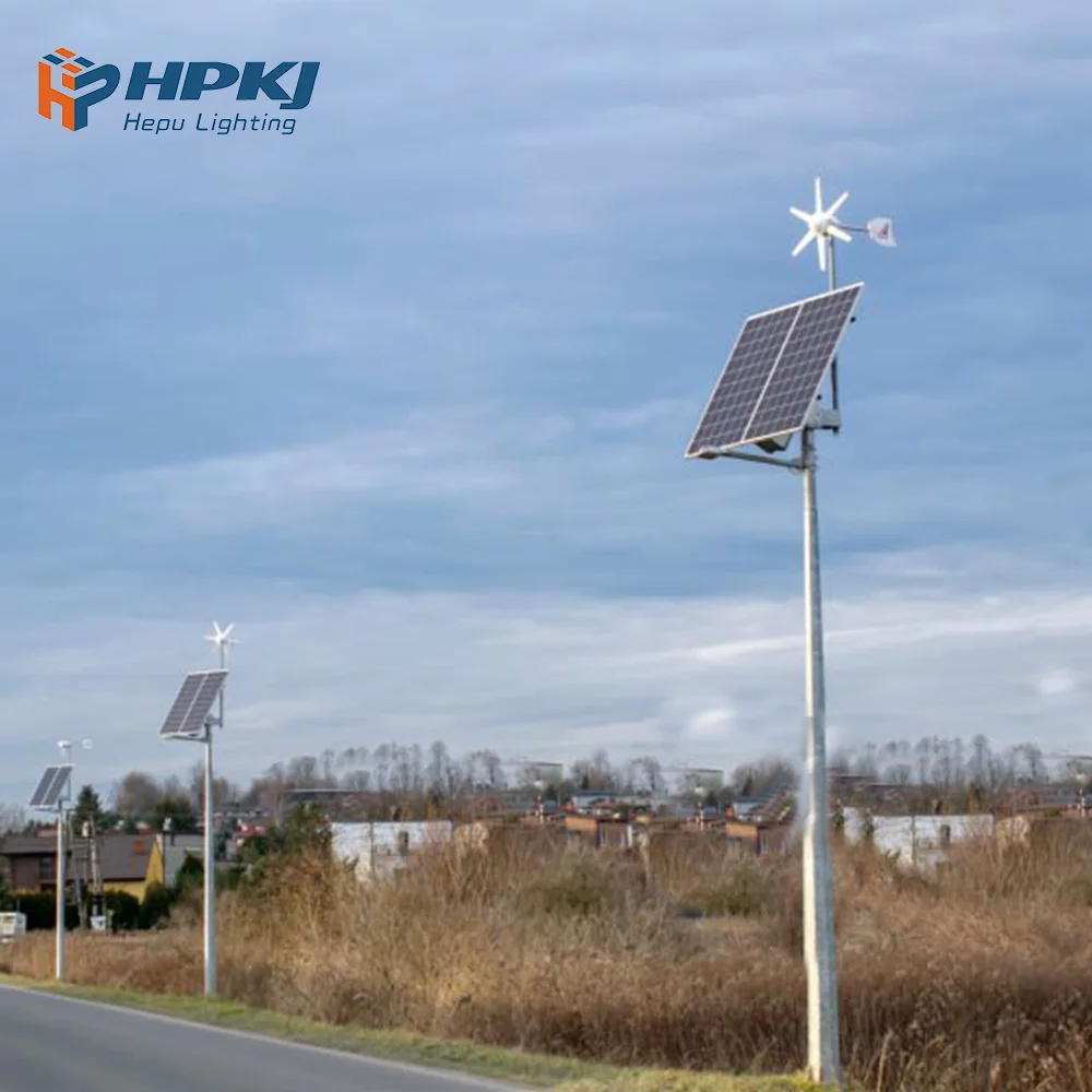 Energy Magnetic Generator Wind Solar Hybrid Power System/wind Turbine 40W All in One Led Street Lighting