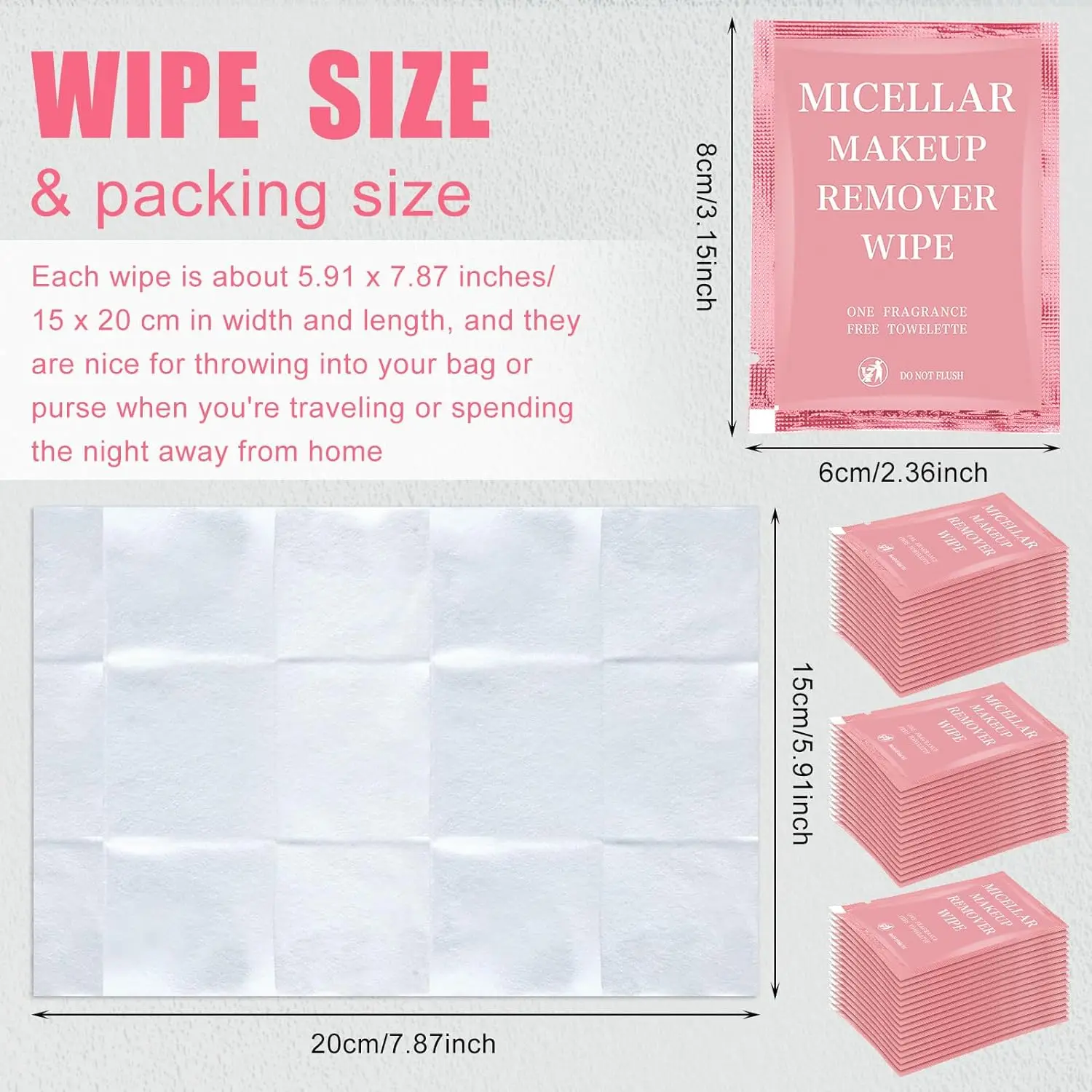 Clean Your Face with Travel-Sized Makeup Wipes