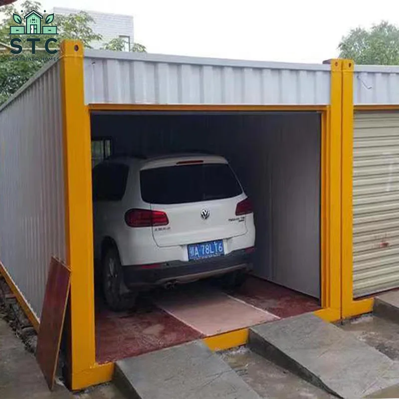 20 40 Foot Detachable Prefabricated Office Container Homes Movable Prefab Container Flat Pack House with Garage