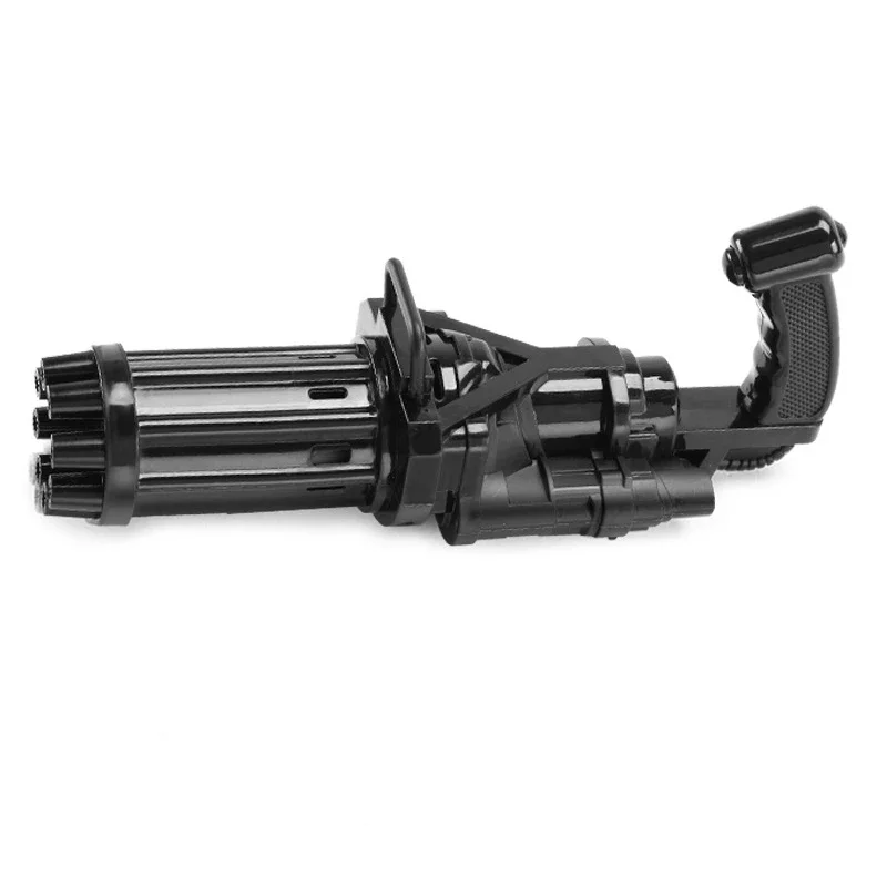 Детский автоматический пистолет для стрельбы на открытом воздухе, игрушечный бластер gatling, Электрический пузырьковый пистолет для малышей