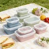 pink rectangular lunch box-350ml