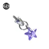 Purple five-pointed star ornament head