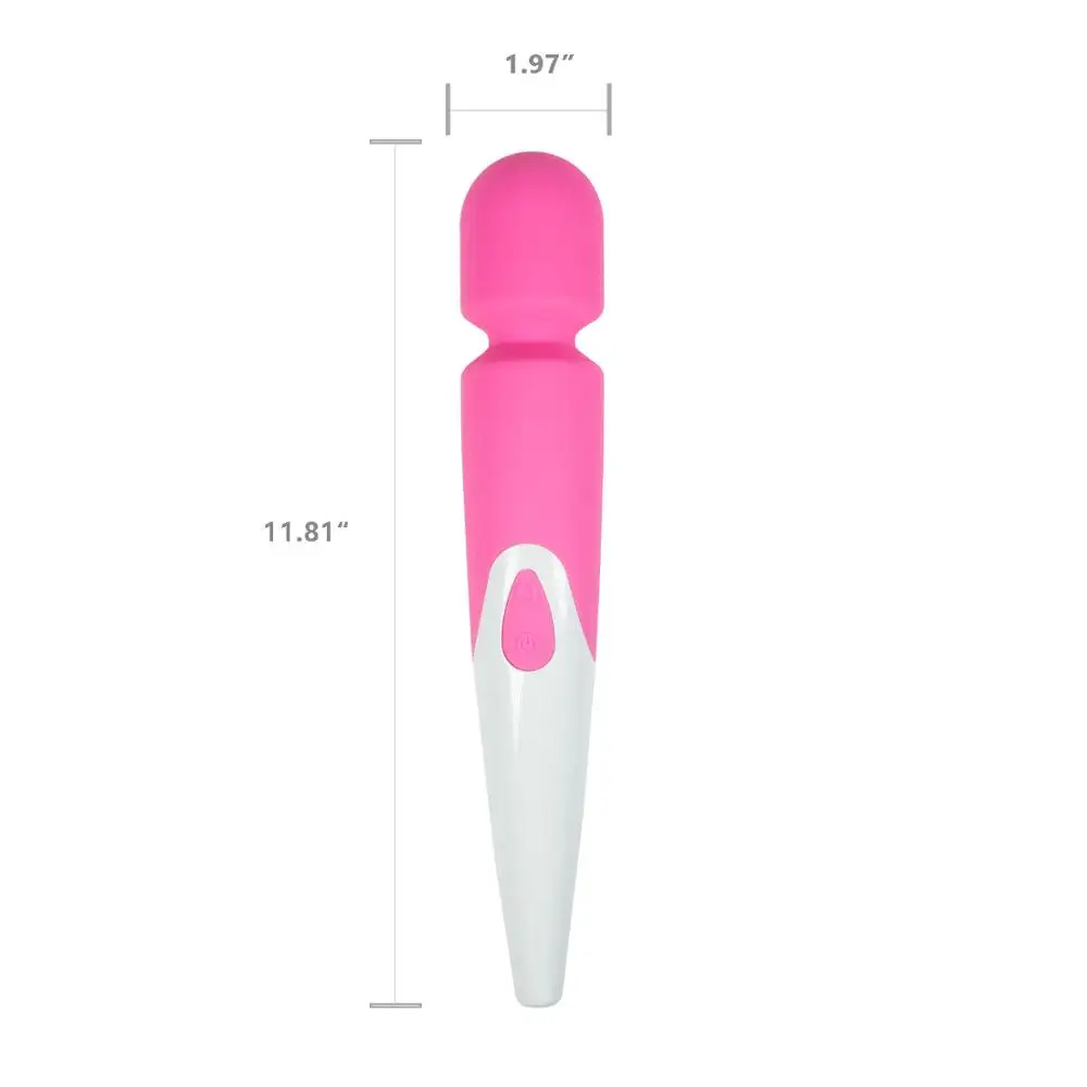 Iwand Powerful Waterproof 10 Speed Silicone Therapeutic Vibrator Massager for Relaxation Therapy