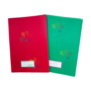 Custom Different Colorful PVC School Notebook 17*24cm 40/60/80/100sheets High Quality Paper Arabic Line Notebook