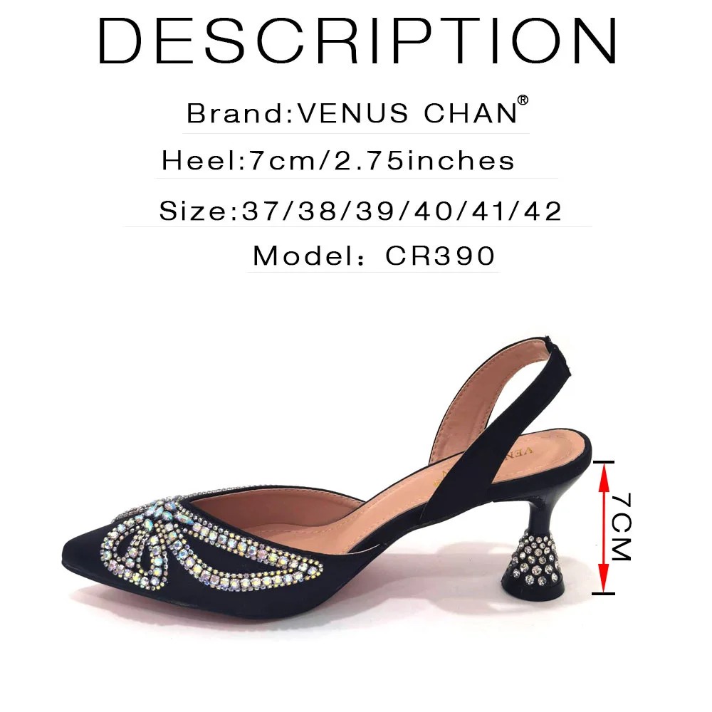 Stylish women's pointed rhinestone sandals with a matching square box bag - shoe bag combo set. High-quality, fashionable and durable accessories for women