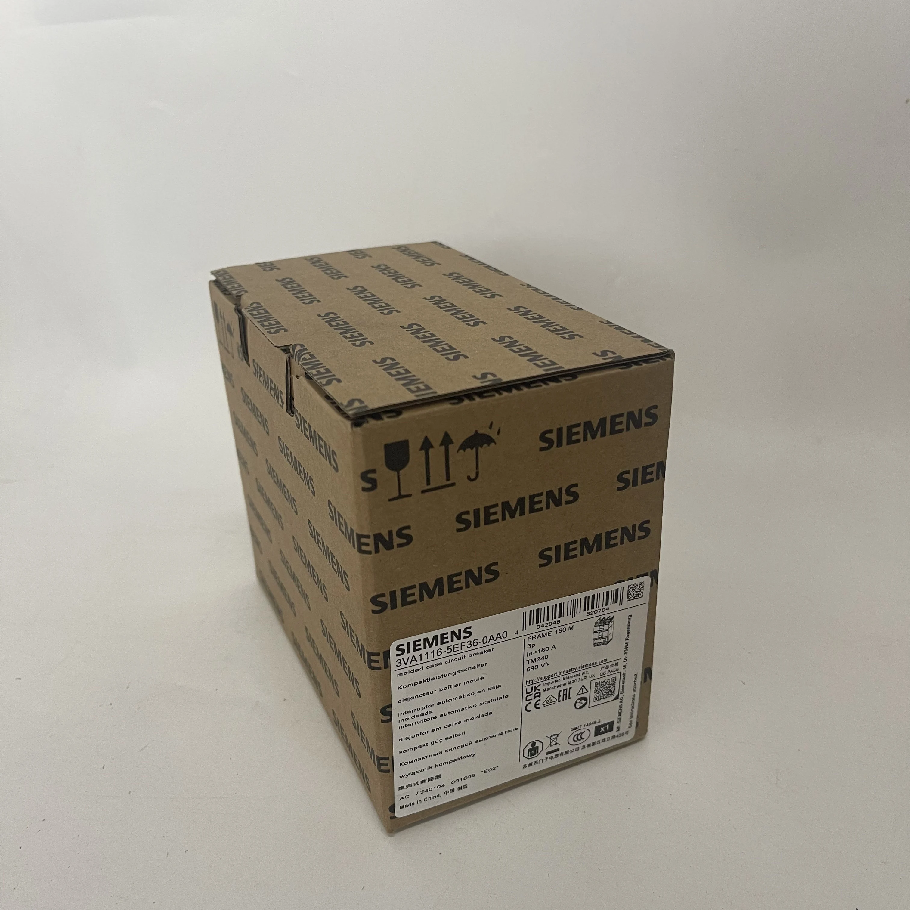 Siemens Molded Case Circuit Breaker 3VA1116-5EF36-0AA0