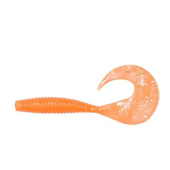 Cheery 7cm PVC Artificial Curly Long Tail Fish Shrimp Vibe Bait for Marlin Fishing in Rivers – Lure – view 3