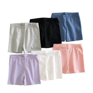 High Quality Solid Color Children Cotton Kids Girl Wholesale Shorts Little Girl Shorts