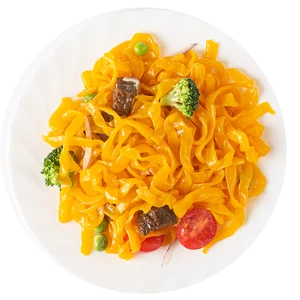 Hethstia Pure Konjac Fettuccine Noodles Organic Carrot Flavor Low Calorie Sugar Free Instant Box & Bag Wholesale