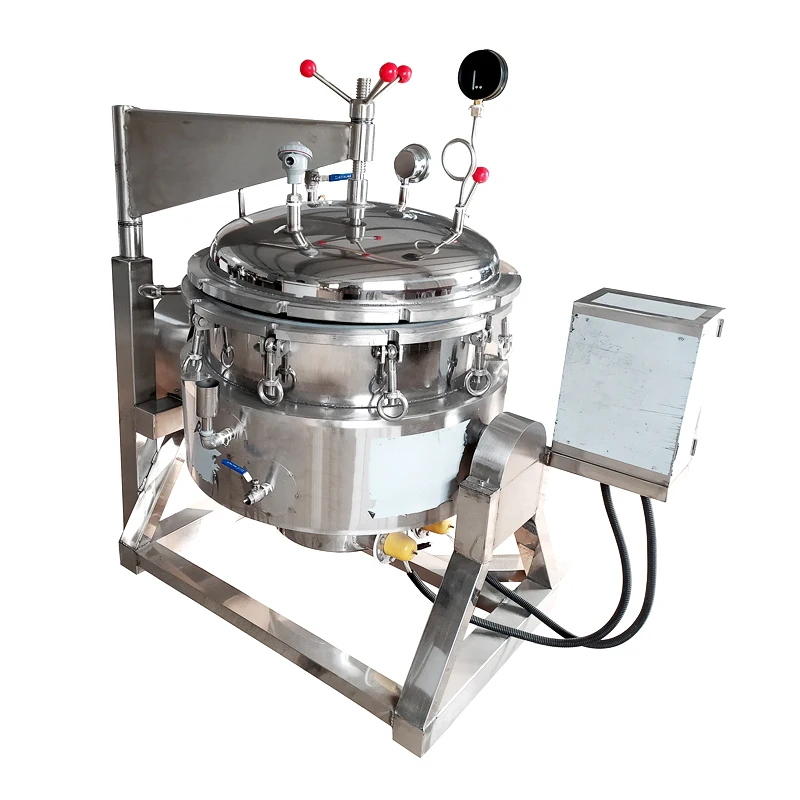 Lonkia Customized Large Capacity High Pressure Cooking Pot Commercial Gas Steam Heating Large Heating Area Pressure Cooker