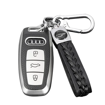 Innofit AUA1 Car Key TPU Case Cover Leather Style for Audi A8 A6 A3 A4 A5 LQ 5L S5 S6 Q7 Q8 Auto Accessory Reasonable Price