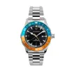Black Dial with Orange Cyan Bezel