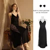 Abito nero senza spalline + reggiseno