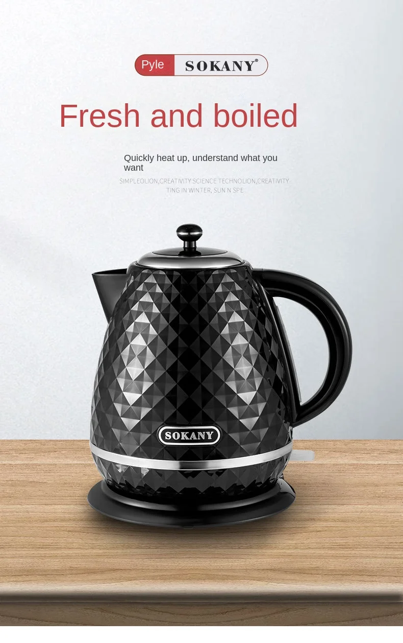 Sokany Home Appliance 1.7l Dual Protection Fast Water Boiling Portable