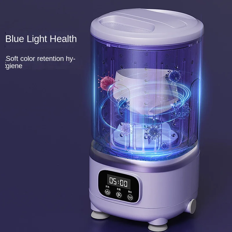 New Style Automatic Eluting Integrated USB Battery Mini Portable All-In-One Washer/Dryer aperçu 4