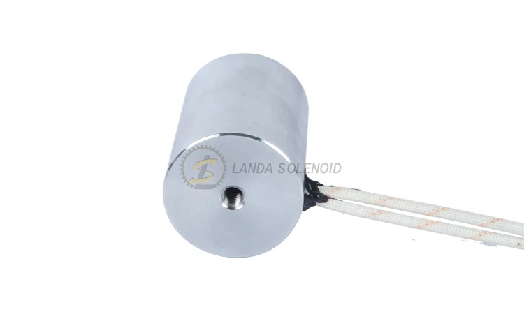 15Kg Force Circular Holding Solenoid Landa H3045 Round Small Lifting Electromagnet