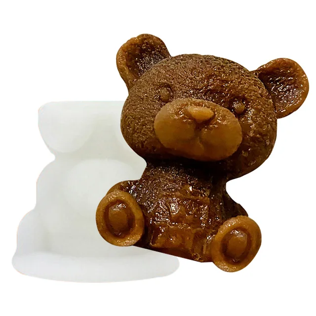 3D Bear Ice Cube Mold Silicone Cute Bear Mold Teddy Bear mold Ice Cube