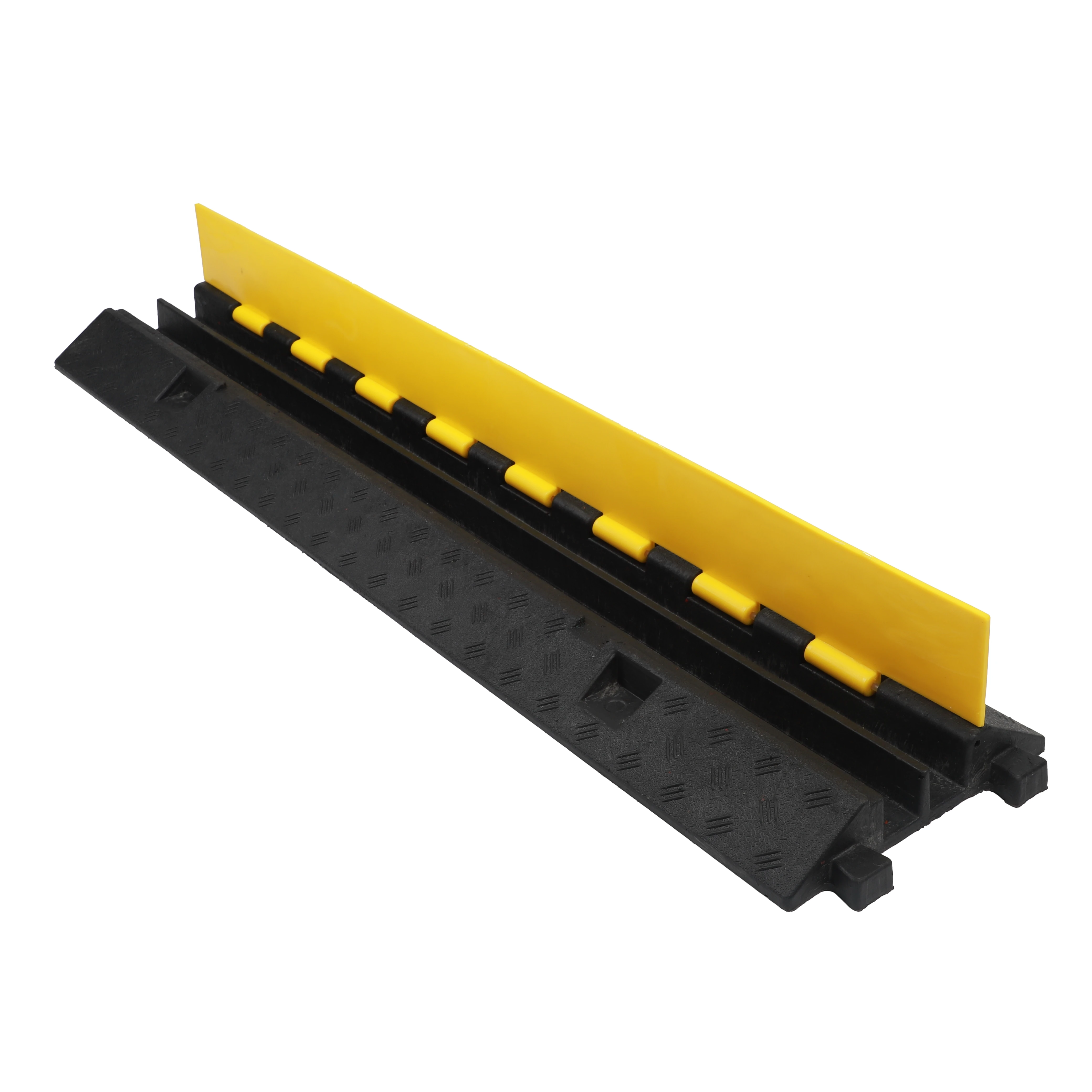 Outdoor and Indoor  Rubber Cable Cover Ramp 2Channel Cable Bridges Cable Ramp Protector supplier