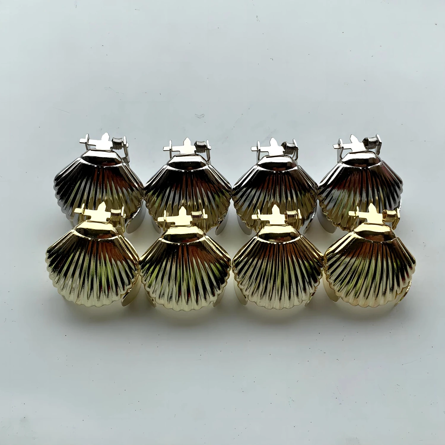 Shell Shape Automatic Candle Snuffer Extinguisher,2 4 6 8pcs Swedish Gold Candle Stick Snuffers