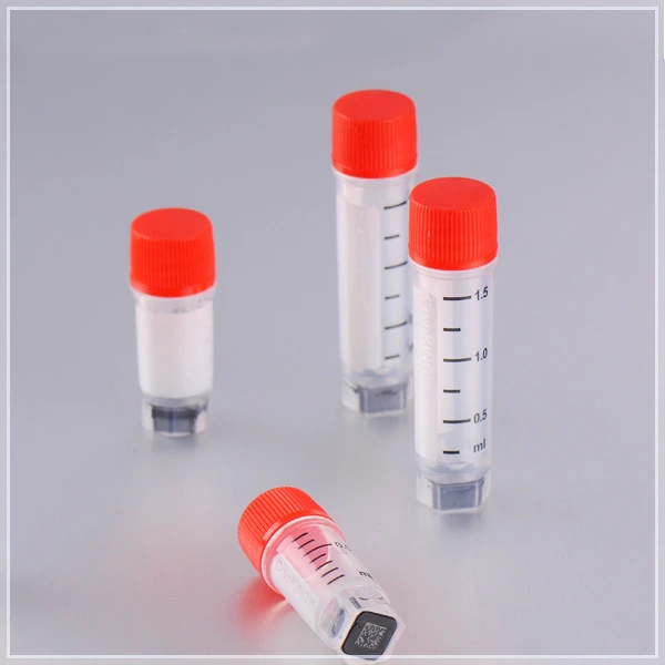 0.5ml 1ml 1.5ml 2ml 5ml Qr Code 2d Screw Cryovials Cryogenic Tubes ...