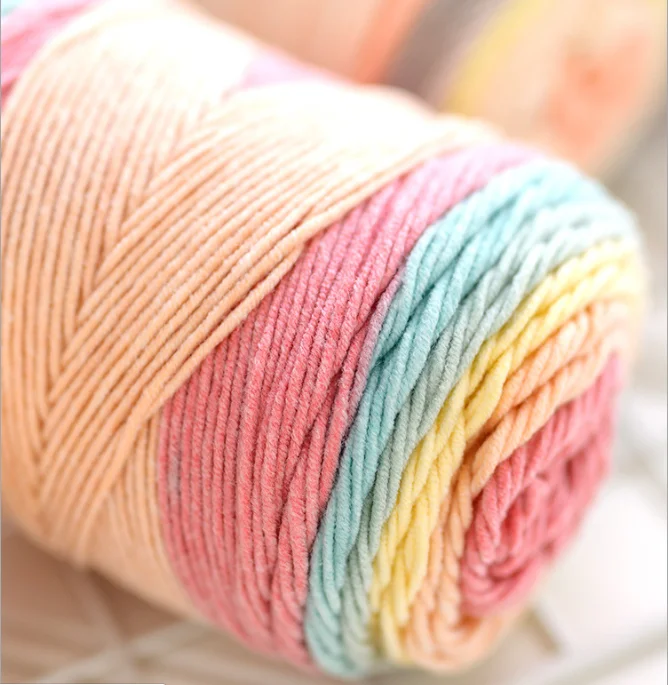 Milk Cotton Organic Cotton Yarn Mercerized 100 Cotton Mop Yarn Popular