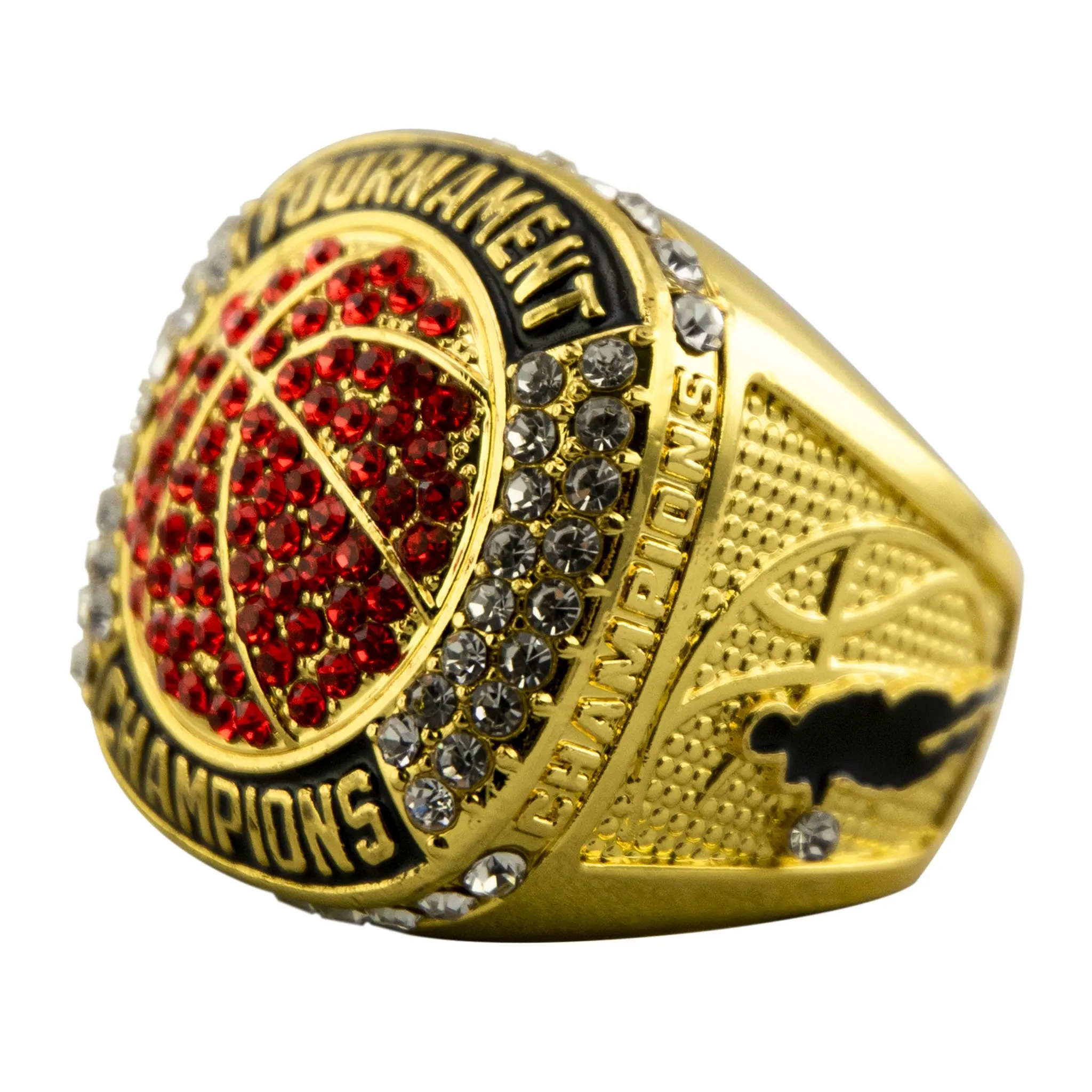 Custom Championship Rings Mens Sports Jewelry Gold Basketball Tournament Championship Rings