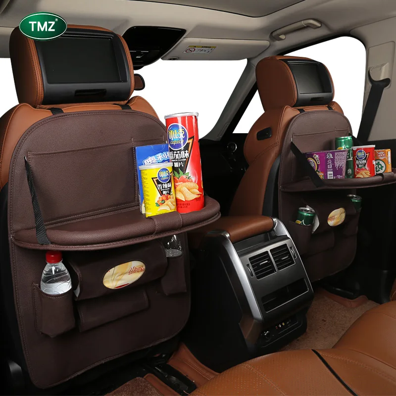 Многофункциональный Авто-Стайлинг Войлок заднего задний карман на переднем сиденье сумка-Органайзер хранилище сумочка с лоток-держатель для
