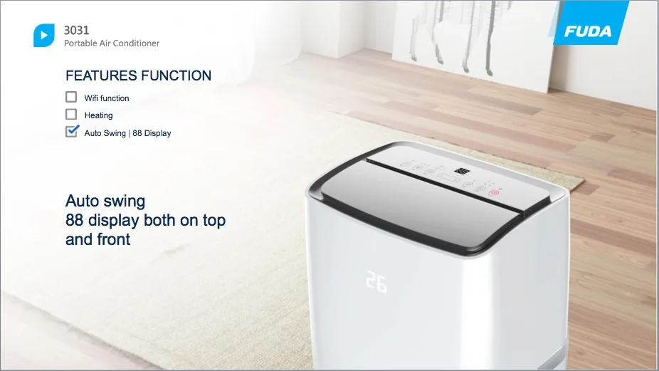 18000BTU 16-20K Cooling & Heating Hot Selling UVC purifier Floor Standing Home Household WIFI Portable Mobile air conditioner