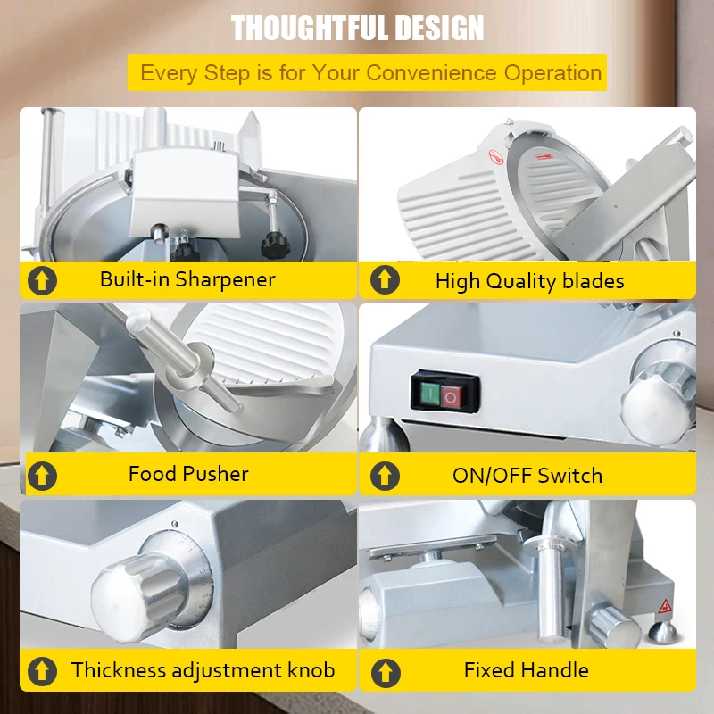 product jk 300l new semi automatic meat slicer for slicing beef bacon ham sausage cheese frozen meat for restaurant use-5
