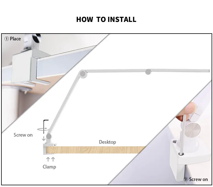 Foldable Desk Lamp Clamp Version With Laptop Charger - Buy Desk Lamp ...