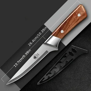 Set di 3 coltelli da chef affilati di alta qualità con fodero, coltello da cucina multifunzionale, coltello per affettare, coltello per disossare, coltello da frutta_voghion.com