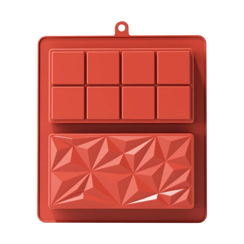 Dual-Pattern Silicone Chocolate Mold, Food-Grade BPA-Free Silicone Mould for DIY Chocolate Making Easy Release  Baking Tool