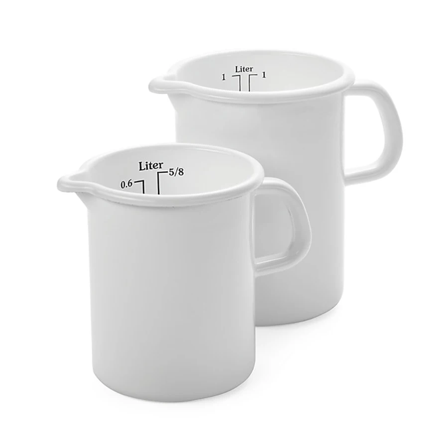 Custom 500ml Red Bulk Ceramic Enamel Stainless Metal Steel Measuring Cat Penguin Elephant Pet Cup
