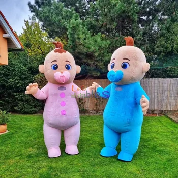 2m/2.6m 6.6ft/8.5ft Top Quality Inflatable Baby Mascot Costume Pink And Blue Boy/Girl Baby Mascot Costume Cosplay Suit