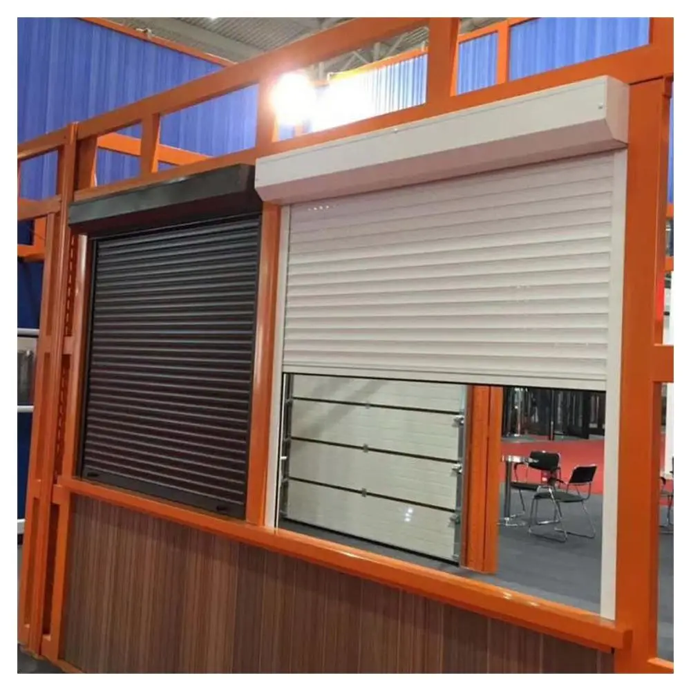 Fireproof Roller Shutter Aluminum Window / Roll Up Storm Shutters - Buy ...