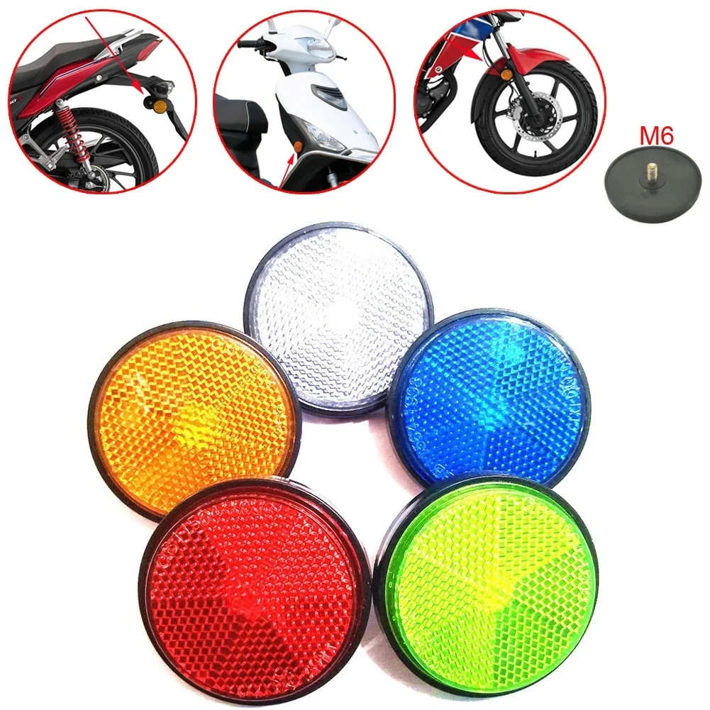Circular Reflector Universal Car Trucks Motorcycle ATV Bikes Bicycle Reflector Safety Reflector Motorcycles Accessories