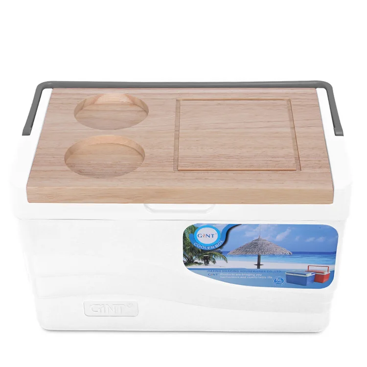 Gint Food Ice Chest Cooler Box Plastic Insulated Outdoor Cooler Box for Camping