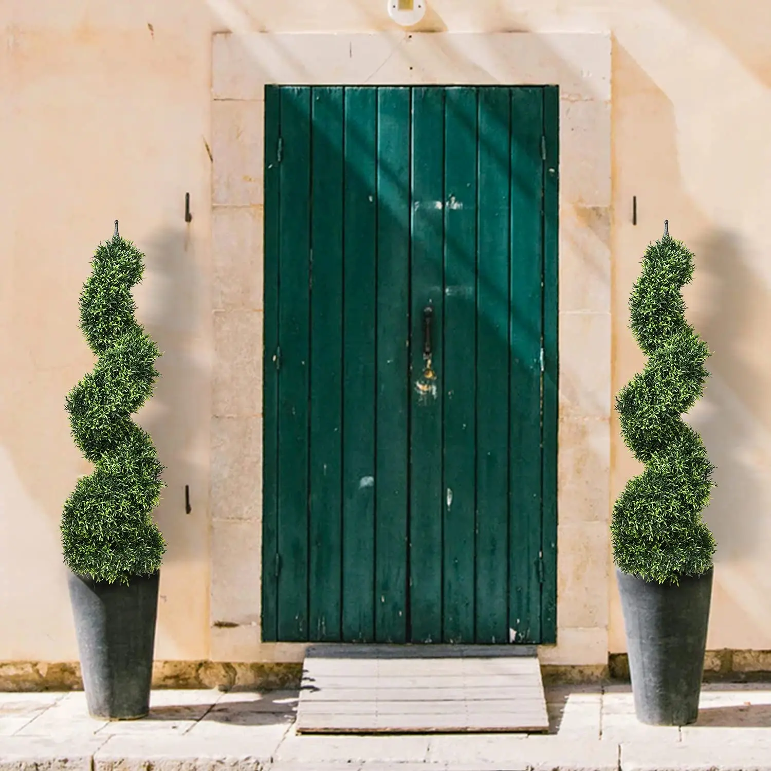 Искусственный ципарис 4 фута спираль из искусственного бокса Топиарии для внутреннего и наружного декора спиральные самшит