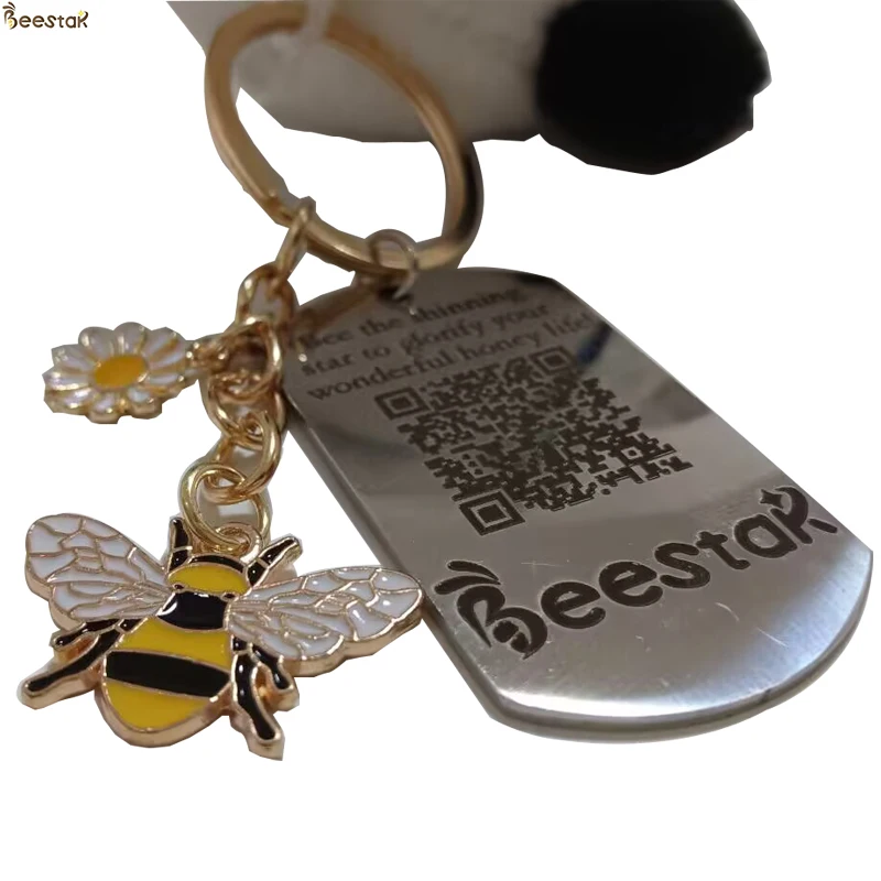 Beestar Mini Panda Keychain With Honey Bee Key Chain With Customized ...