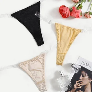 Factory Customized Solid Color Fancy G String Underwear Women Seamless Panty